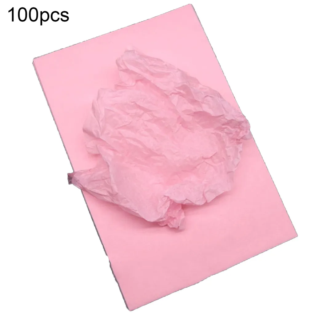 100 PCs Sydney Papier trocken dekorativ nützlich farblich umweltfreundlich schützen Schuhe Wrap Geschenk Feuchtigkeitsdicht leicht zu falten Kleidung Futterpapier zum Schutz der Kleidung-Rosa